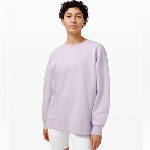 Lululemon lavender Dew scuba oversized sweatshirt. Size 20